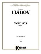 Variations, op. 51 : piano solo