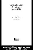 British foreign secretaries since 1974