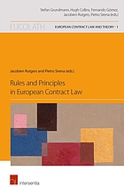Rules and principles in European contract law