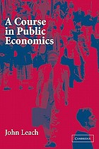 A course in public economics