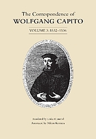The Correspondence of Wolfgang Capito : Volume 3 (1532-1536)