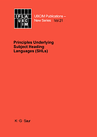 Principles underlying subject heading languages (SHLs)