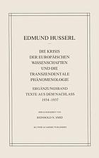 The crisis of European sciences and transcendental phenomenology; an introduction to phenomenological philosophy