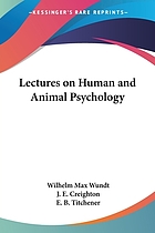 Lectures on human and animal psychology