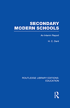 Secondary modern schools; an interim report
