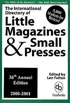 The international directory of little magazines & small presses 2000-2001
