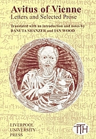 Avitus of Vienne, letters and selected prose
