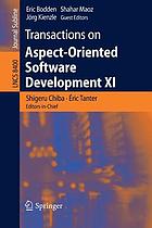 Transactions on aspect-oriented software development XI