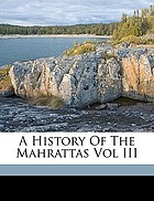 A history of the Mahrattas