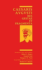 Caesaris Avgvsti Res gestae et fragmenta