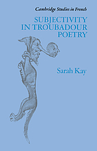 Subjectivity in troubadour poetry