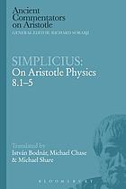 On Aristotle Physics 8.1-5