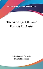 The writings of Saint Francis of Assisi