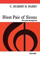 Blest pair of sirens : (At a solemn music) : ode by Milton set to music for chorus and orchestra