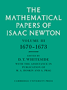 The mathematical papers of Isaac Newton