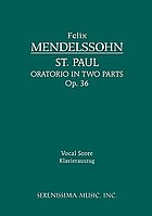 Saint Paul : an oratorio