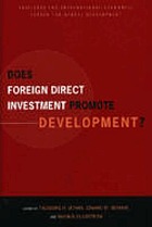 Does foreign direct investment promote development