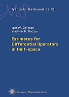 Estimates for differential operators in half-space