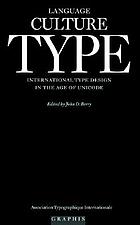 Language culture type : international type design in the age of Unicode