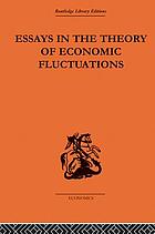 Essays in the theory of economic fluctuations
