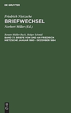 Briefe von und an Friedrich Nietzsche : Januar 1880 - Dezember 1884
