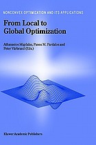 From local to global optimization