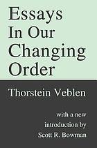 Essays in our changing order