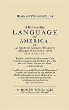 A key into the language of America