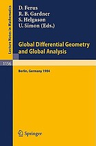 Global differential geometry and global analysis 1984 : proceedings of a conference held in Berlin, June 10-14, 1984