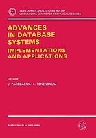 Advances in database systems : implementations and applications