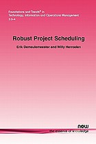 Robust project scheduling