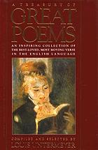 A treasury of great poems, English and American, from the foundations of the English spirit to the outstanding poetry of our own time, with lives of the poets and historical settings