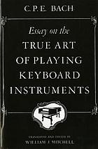 Essay on the true art of playing keyboard instruments