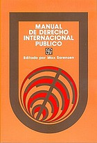Manual of public international law
