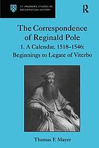 The correspondence of Reginald Pole