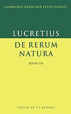 T. Lucretius Carus De rerum natura Buch III