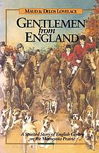 Gentlemen from England, a novel