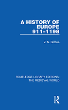 A history of Europe 911-1198