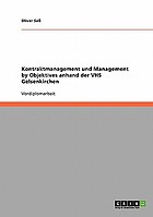Kontraktmanagement und management by objektives anhand der vhs gelsenkirchen