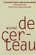 The capture of speech and other political writings