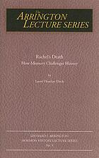 Rachel's death : how memory challenges history