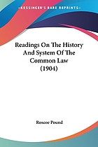 Readings on the history and system of the common law