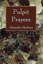 Pulpit prayers