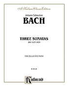 Three sonatas (originally composed for viola da gamba) for cello (or viola) and piano