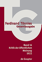 Kritik der öffentlichen meinung