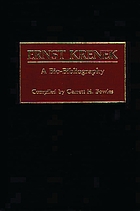 Ernst Krenek : a bio-bibliography
