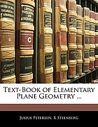 Text-book of elementary plane geometry