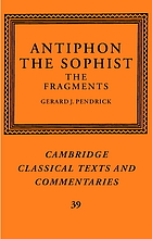 Antiphon the sophist : the fragments