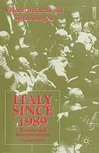 Italy since 1989 : events and interpretations