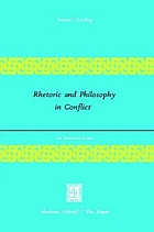 Rhetoric and philosophy in conflict : an historical survey